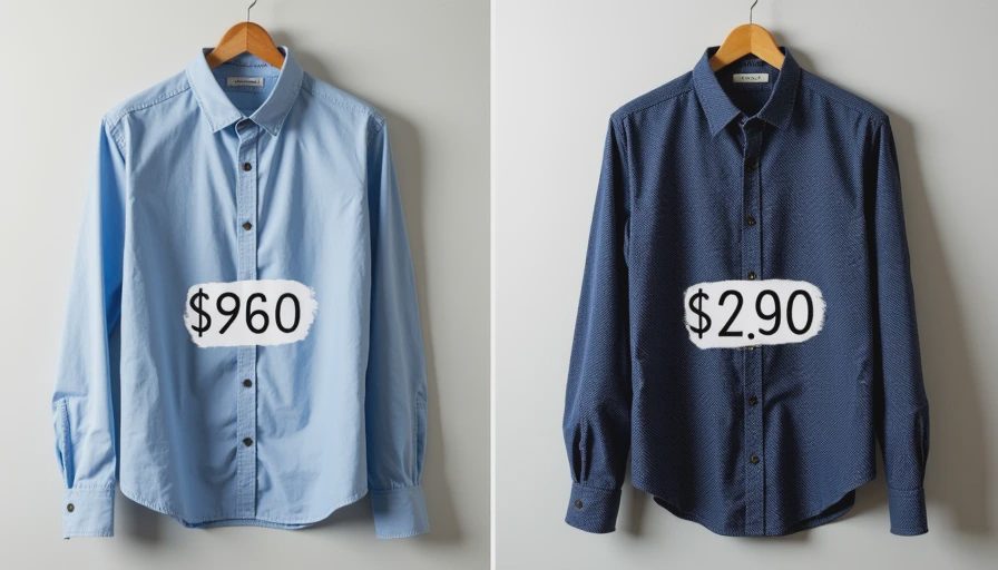 Comparison of high-value versus low-value shirts based on cost per wear