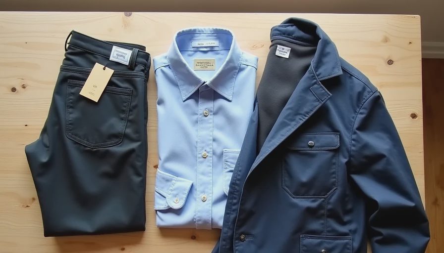 KC sourced clothing finds including chinos, oxford, and jacket from various local and online spots