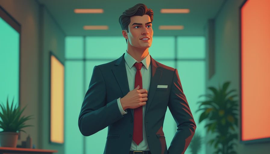 Visual context for business attire