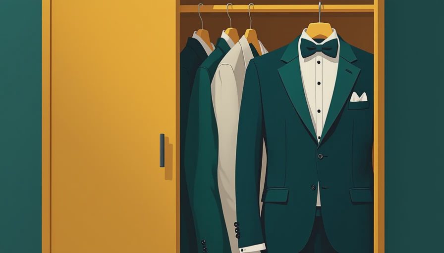 Visual context for cocktail attire men