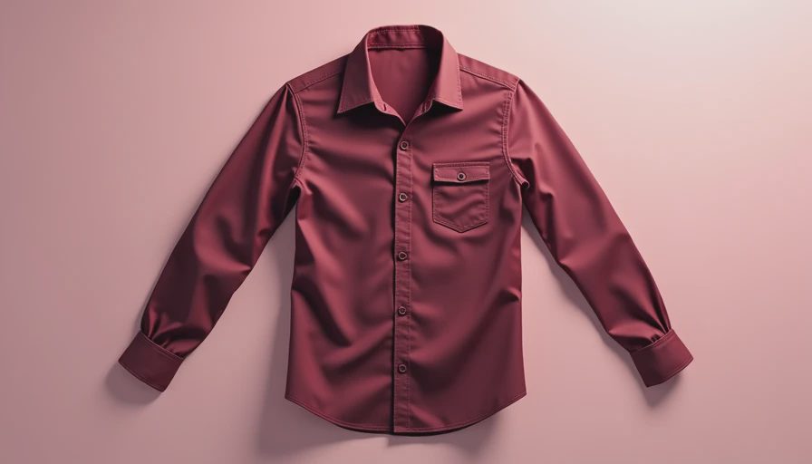 Visual context for button down apparel
