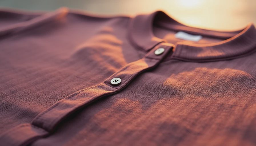 Visual context for cotton henley