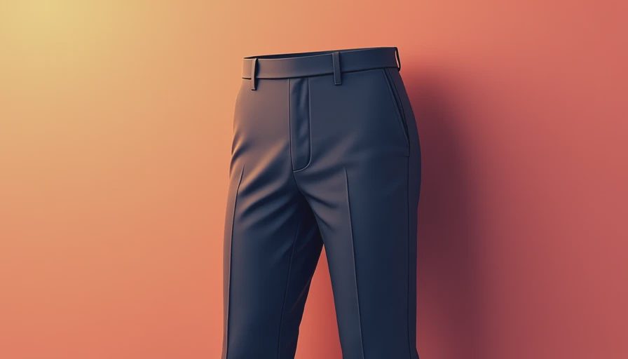 Illustration for pants for a man