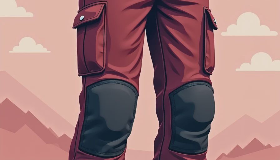 Illustration for work pants for men