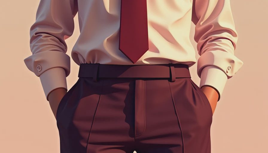 Visual context for tailored trousers