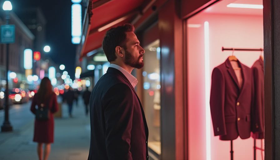 Visual context for blazer for men