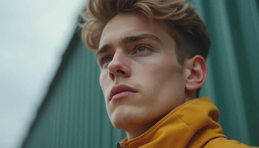 Visual context for young mens fashion