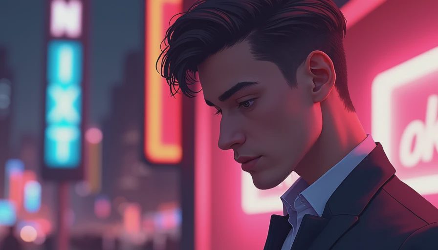 Visual context for young male fashion